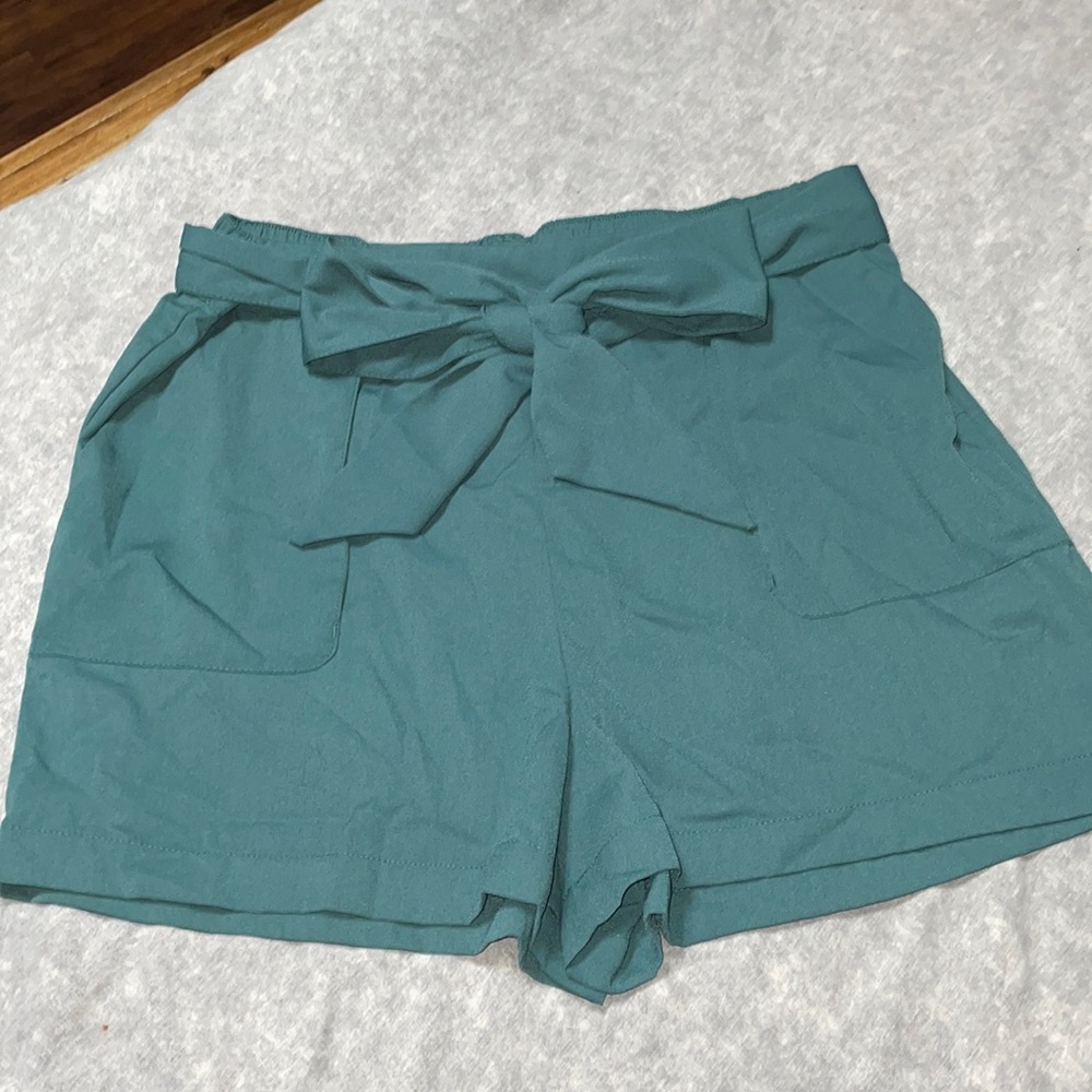 Bluish-Green Shorts